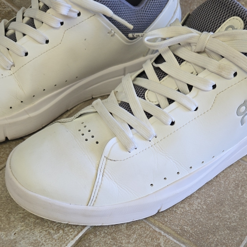 On Running White and Gray Sneakers for Men - Picture 2 of 15